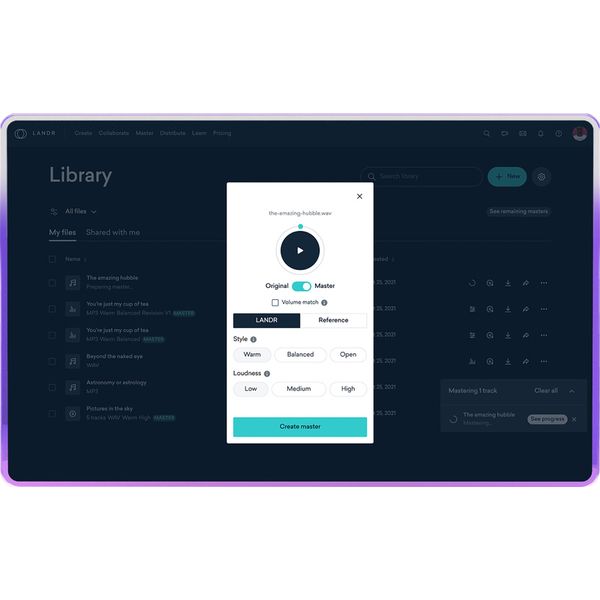 LANDR Studio Pro 1 Year