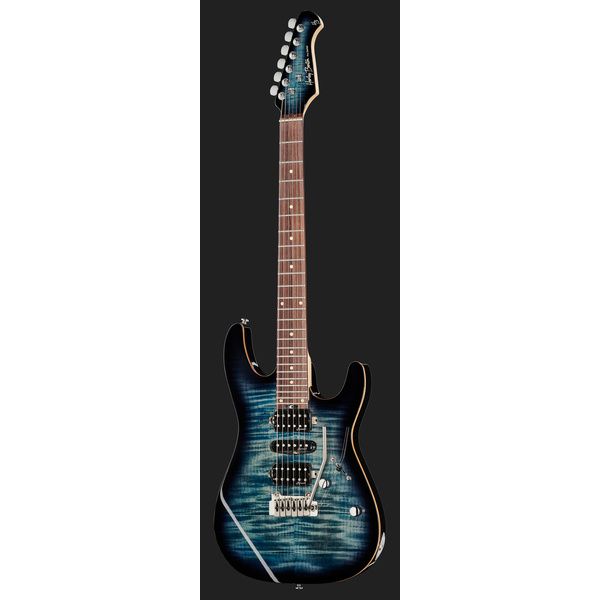 Harley Benton Fusion-III HSH EB FBLB w/Safe
