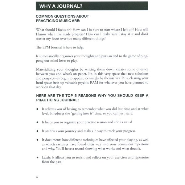 Benny Greb EPM Journal