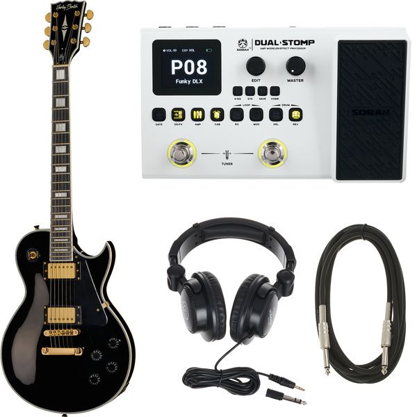 Harley Benton SC-500 BK w/Soran Dual Stomp
