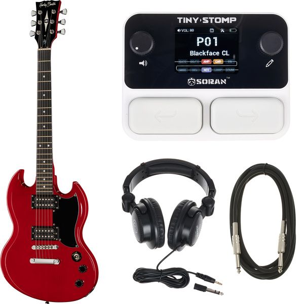 Harley Benton DC-200 CH w/Soran Tiny Stomp