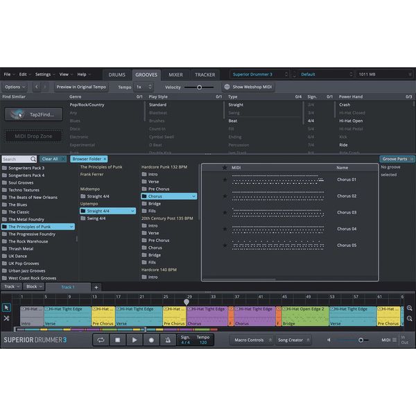 Toontrack The Principles of Punk MIDI