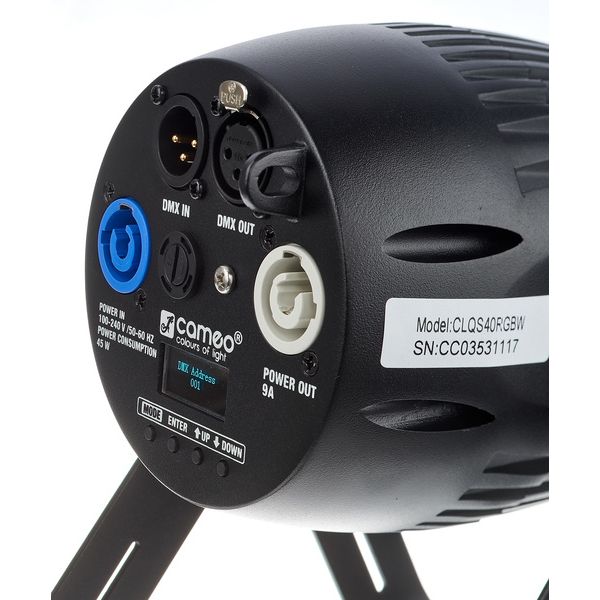 Cameo Q-Spot 40 RGBW Black Bundle