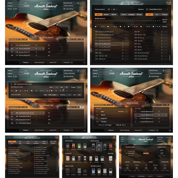 Native Instruments SG Acoustic Sunburst Deluxe
