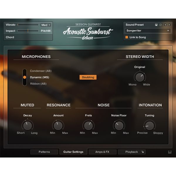 Native Instruments SG Acoustic Sunburst Deluxe