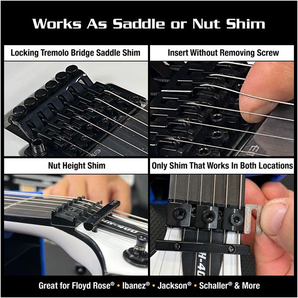 MusicNomad Saddle & Nut Shim Kit MN630