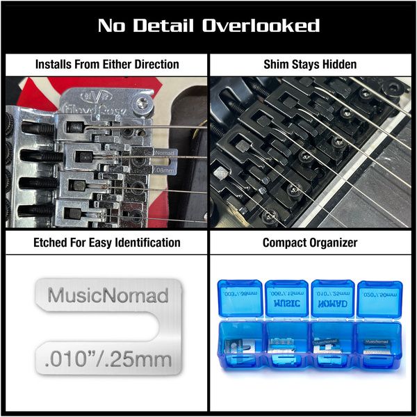 MusicNomad Saddle & Nut Shim Kit MN630