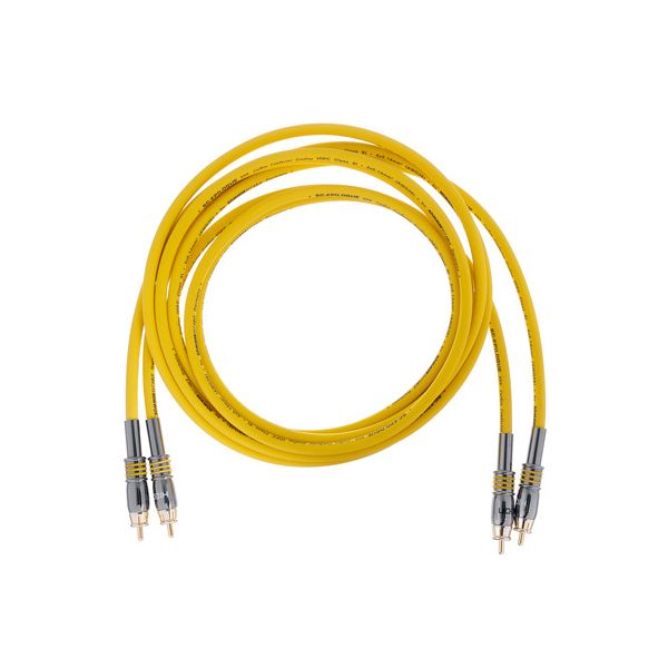 Neutrik XLR Audio Kabel gelb 2m Cable Patch 