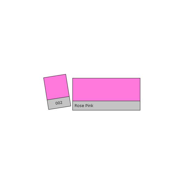 Lee Filter Roll 002 Rose Pink