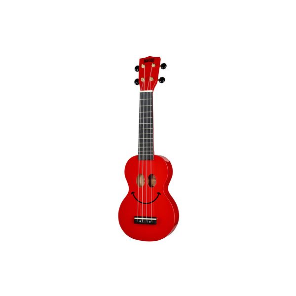 Mahalo Smiley Ukulele Red B-Stock