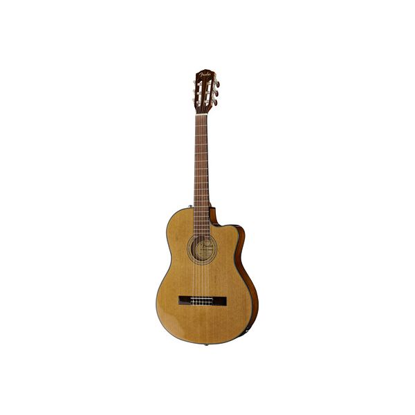 Fender CN-140SCE Nylon Thinline Acoustic/Electric Guitar With Case -  Natural