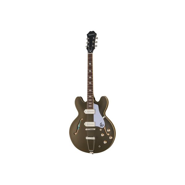 Epiphone casino worn hollow body electric on sale guitar olive drab