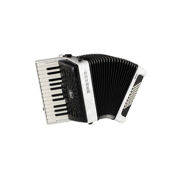 Hohner Bravo II 48 White sile B-Stock