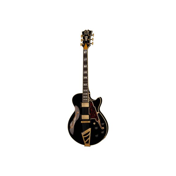 DAngelico Excel SS Solid Black B-Stock