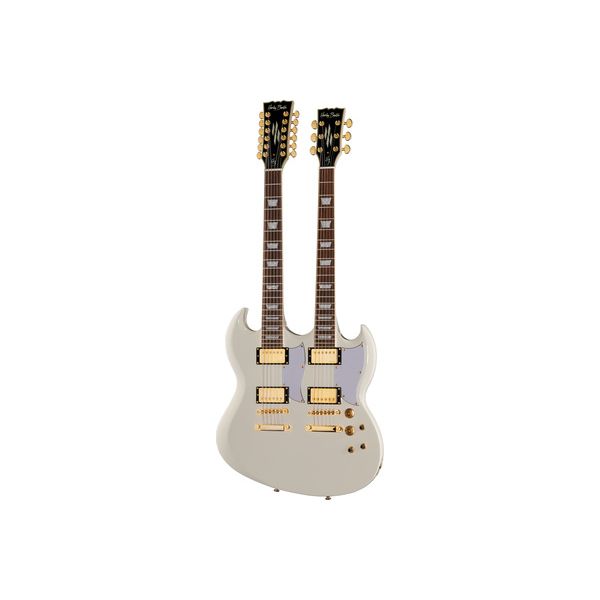 Harley Benton DC-Custom II 612 White B-Stock