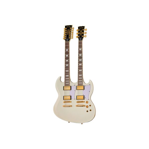 Harley Benton DC-Custom II 612 White B-Stock