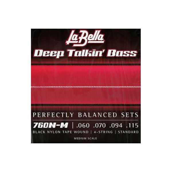 La Bella 760N-M Black Nylon Tape