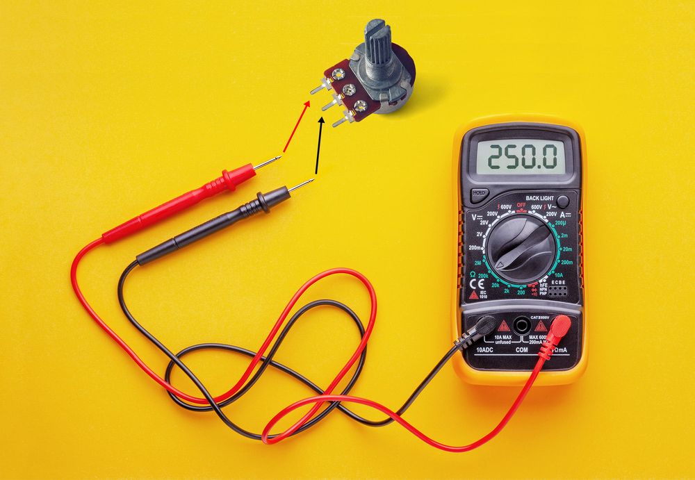 Bezeichnung eines Potentiometers Musikhaus Thomann