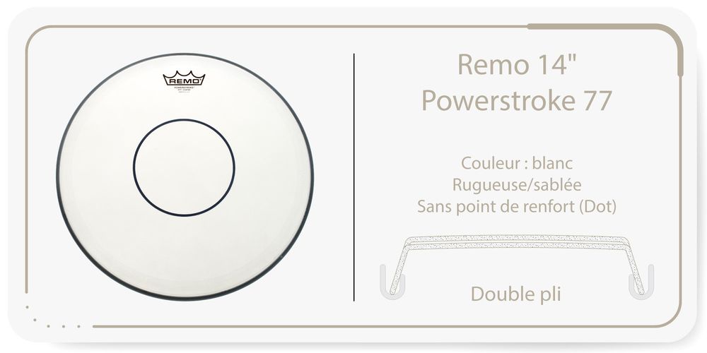Music | REMO P3-1120-C2 Powerstroke 3 Sablée 20