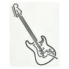 Design-Studio Worms Sticker E-Guitar 3 Anthracite