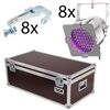 Stairville LED PAR 56 S 8er Road Kit MK1