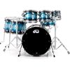 DW Maple Mahogany Silver Blue Bur