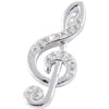 Rockys Pendant Treble Clef Silver