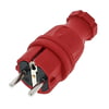 PCE Rubber Safety Plug EU Red
