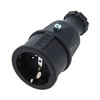 PCE Rubber Safety Socket EU Black