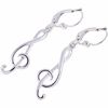 Rockys Eardrops Treble Clef Silver