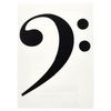 Design-Studio Worms Sticker Bass Clef