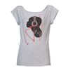 Cotton Music DJ Electronic Lady T-Shirt L