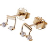 Rockys Stud Earrings Semiquaver Gold