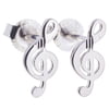 Rockys Stud Earrings Treble Clef S