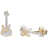 Rockys Stud Earrings Guitar Gold