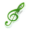 agifty Music Clip Violin Clef Green