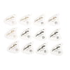 Sharkfin Pick Goldprint Medium White