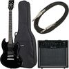 Harley Benton DC-200 BK Student Serie Bundle