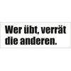 Bandshop Sticker Wer übt verrät die