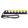 Varytec multiple outlet strip six-way