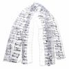 Musikboutique Hahn Scarf with Sheet Music White
