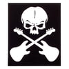 Bandshop Sticker Skull Guitar