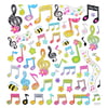 Music Sales Stickers:Floral Notes And Clef