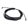 Rockys Bracelet Leather Metal Design