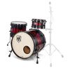 SJC Drums Custom Rock Satin Stain & Red