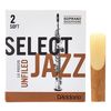 DAddario Woodwinds Select Jazz Unfiled Soprano 2S