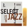 DAddario Woodwinds Select Jazz Unfiled Soprano 3S