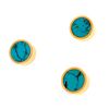 KGUbrass Bach Heavy buttons Turquoise