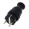 Sirox Solid Rubber Safety Plug Bk