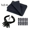 Stairville Euro Molton Set Black 1x3m